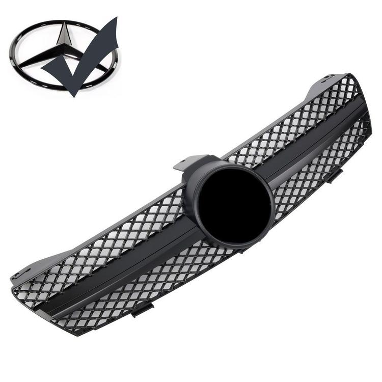 Helsvart grill Mercedes W219 CLS