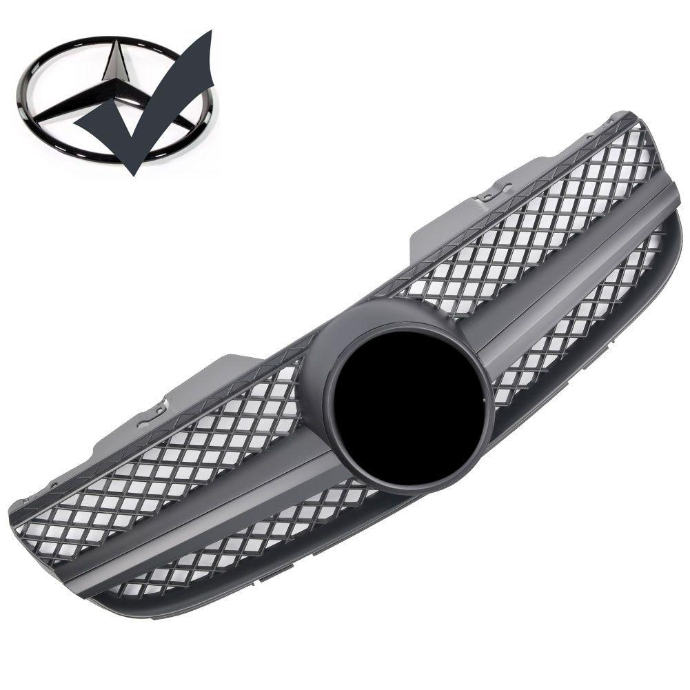 Mattsvart grill Mercedes SL R230 2006-2008
