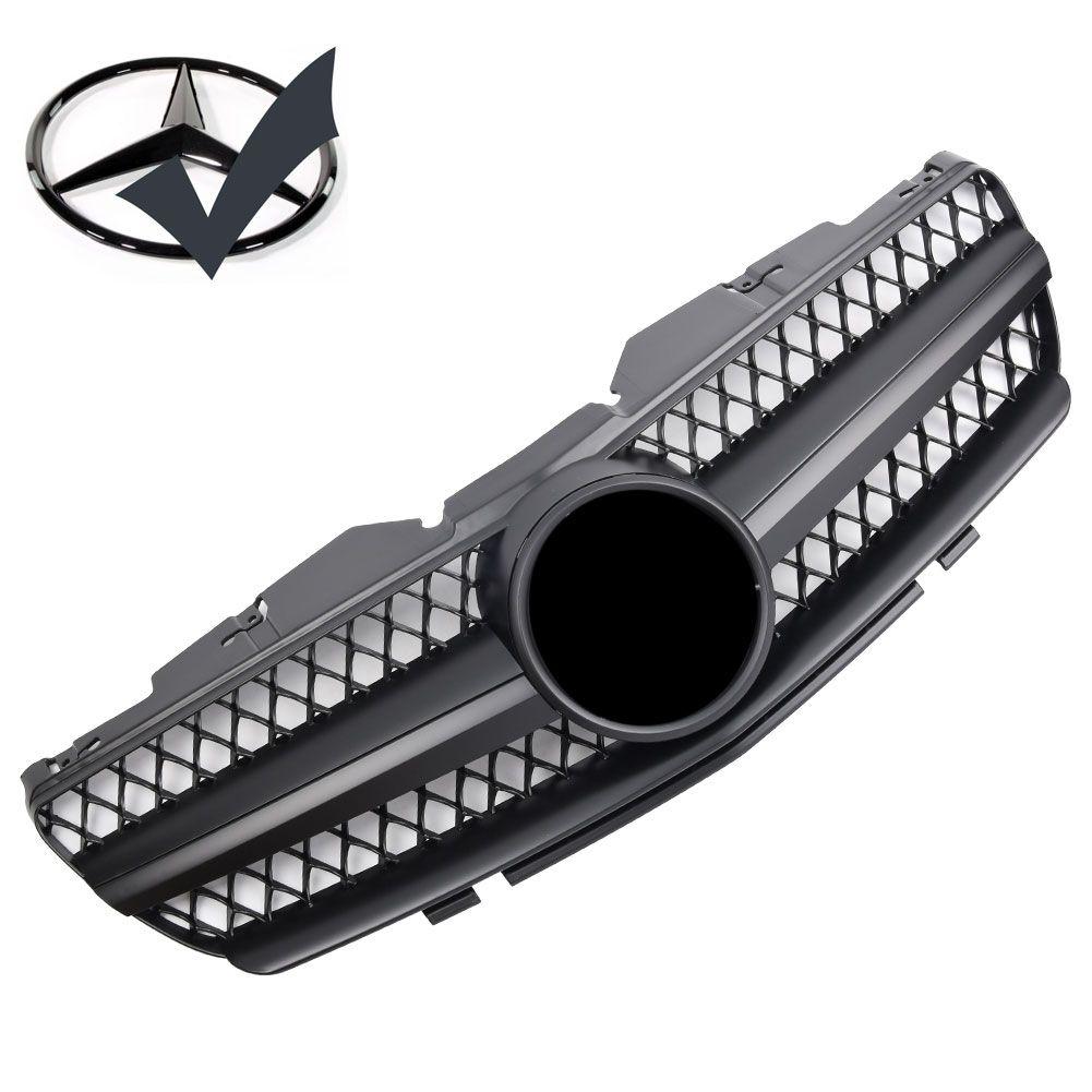 Mattsvart grill för Mercedes SL R230