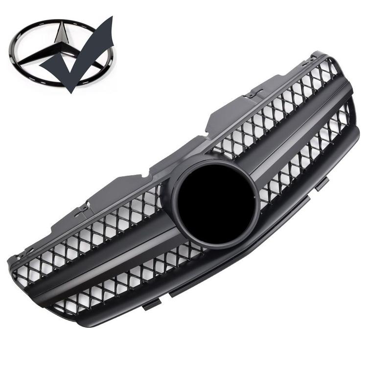 Mattsvart grill för Mercedes SL R230