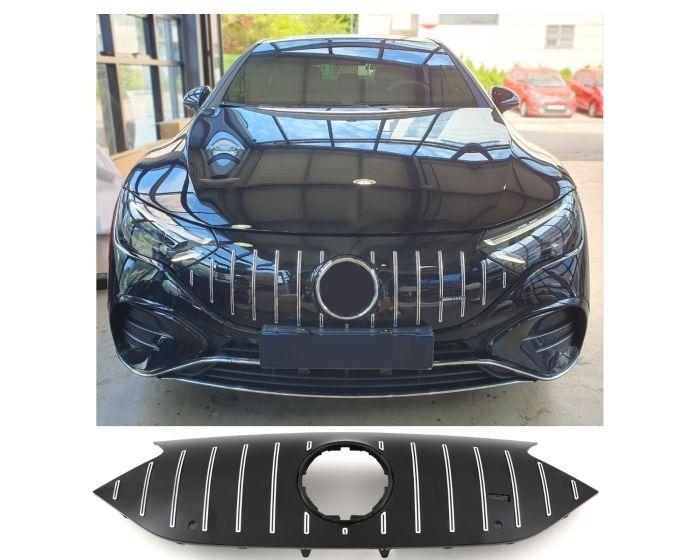 Svart/Krom Grill Mercedes EQE AMG-Line