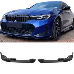 Blanksvart fram splitter BMW 3-serie G20 G21 M-Sport