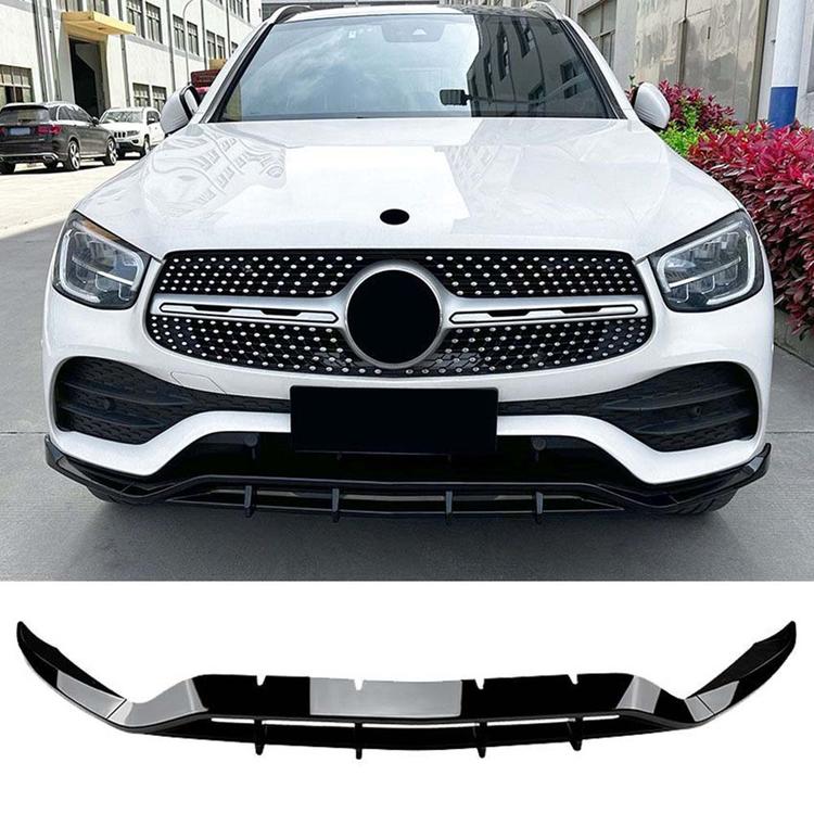 Blank svart frontspoiler Mercedes GLC X253 C253 AMG-Line