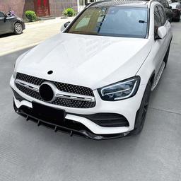Blank svart frontspoiler Mercedes GLC X253 C253 AMG-Line