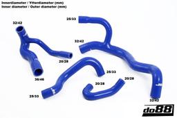 do88 Audi S2 3B 1990-1992 Kylarslangar Svart