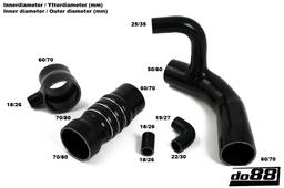 do88 Audi Quattro 20v Tryckslangar Svarta