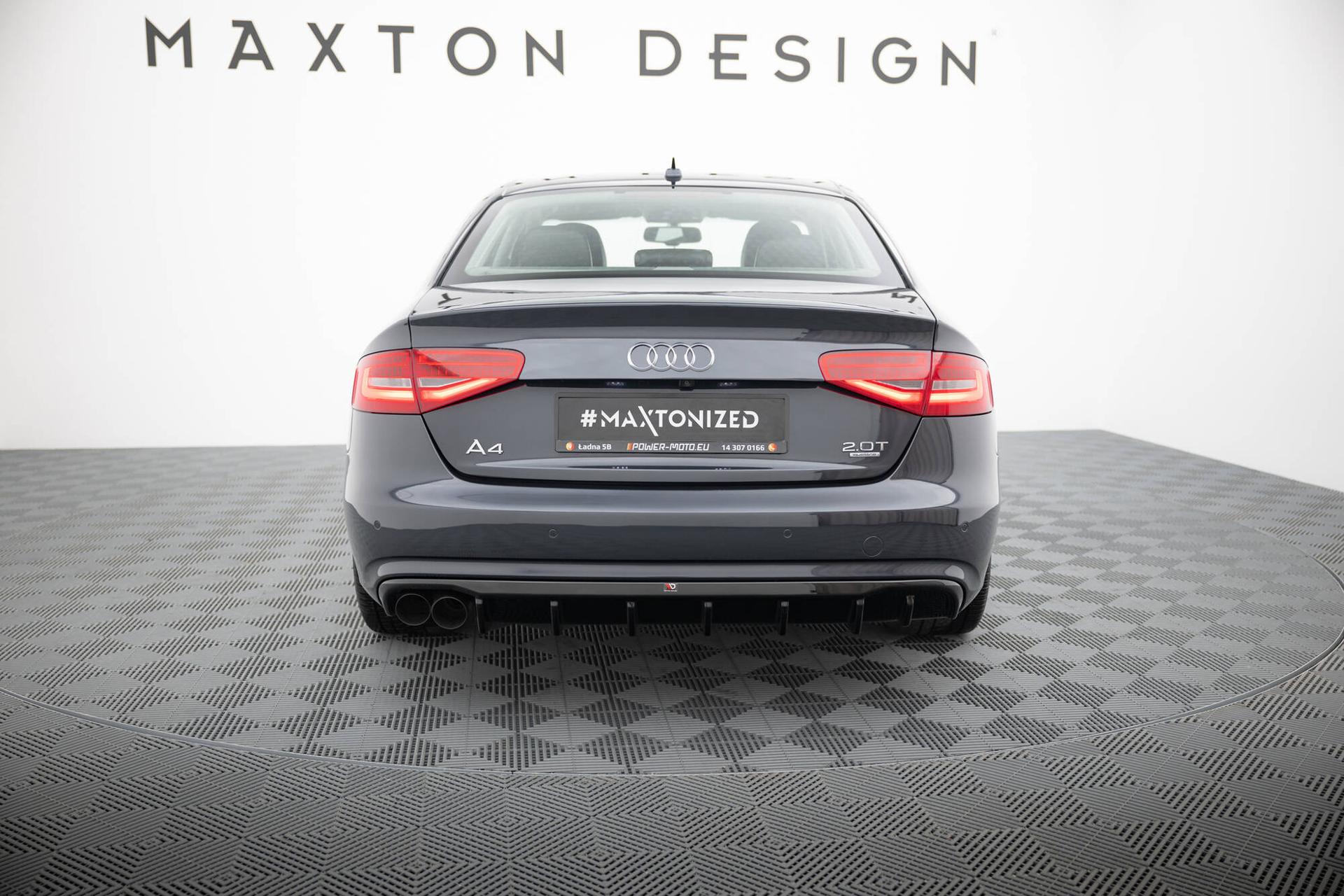 Maxton Design Diffuser Audi A4 B8 Facelift (single Side Dual Exhaust Version)