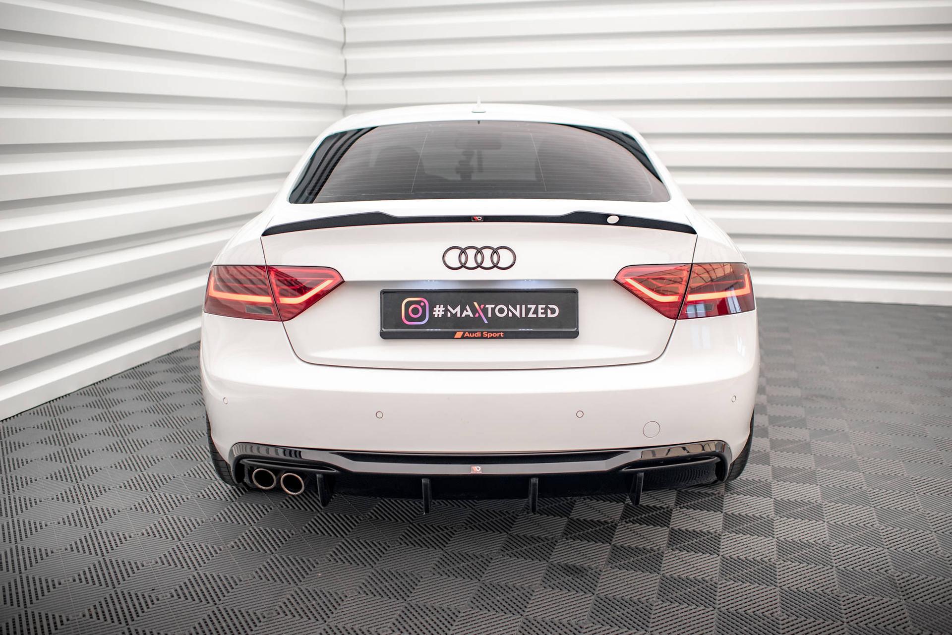 Maxton Design Diffuser Audi A5 8T Facelift (version With Dual Exhausts ON ONE Side)