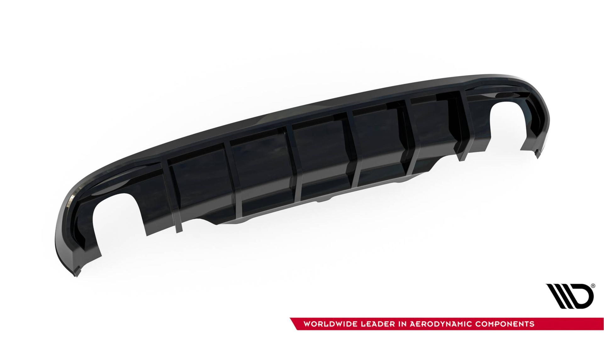 Maxton Design Diffuser Audi A5 Coupe / Cabrio S-line 8T (version With Single Exhausts ON Both Sides)