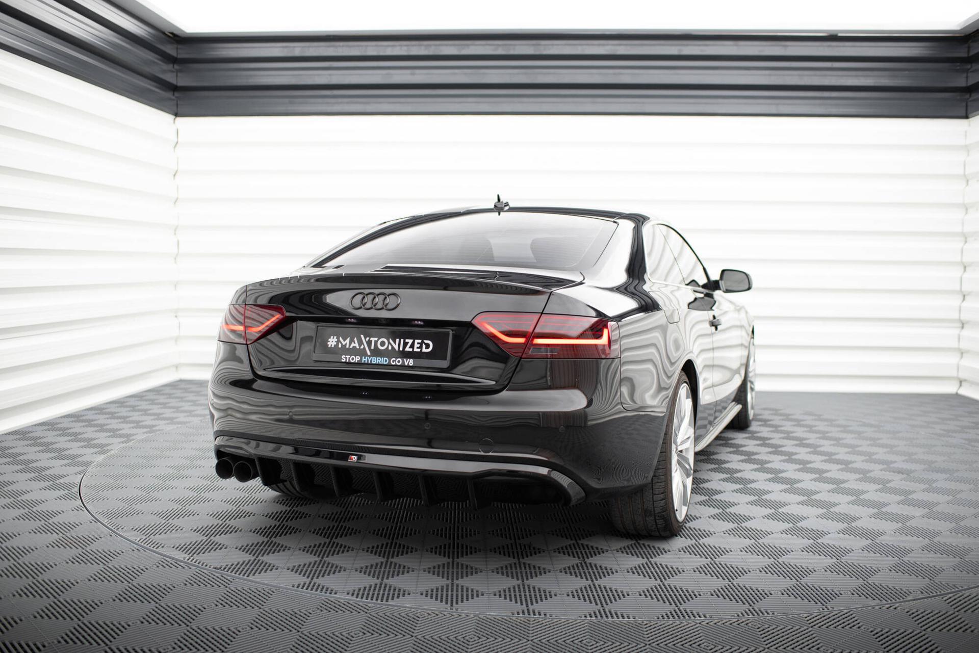 Maxton Design Diffuser Audi A5 Coupe / Cabrio S-line 8T (single Side Dual Exhaust Version)