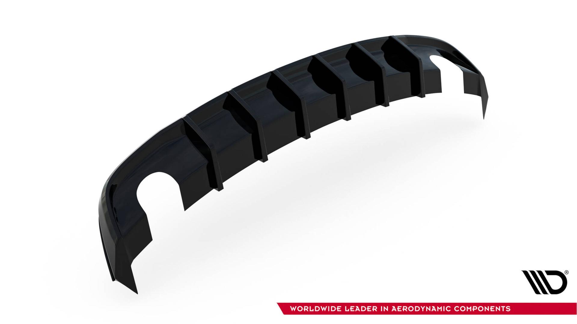 Maxton Design Diffuser Audi A5 S-line Coupe / Sportback 8T Facelift (version With Single Exhausts ON Both Sides)