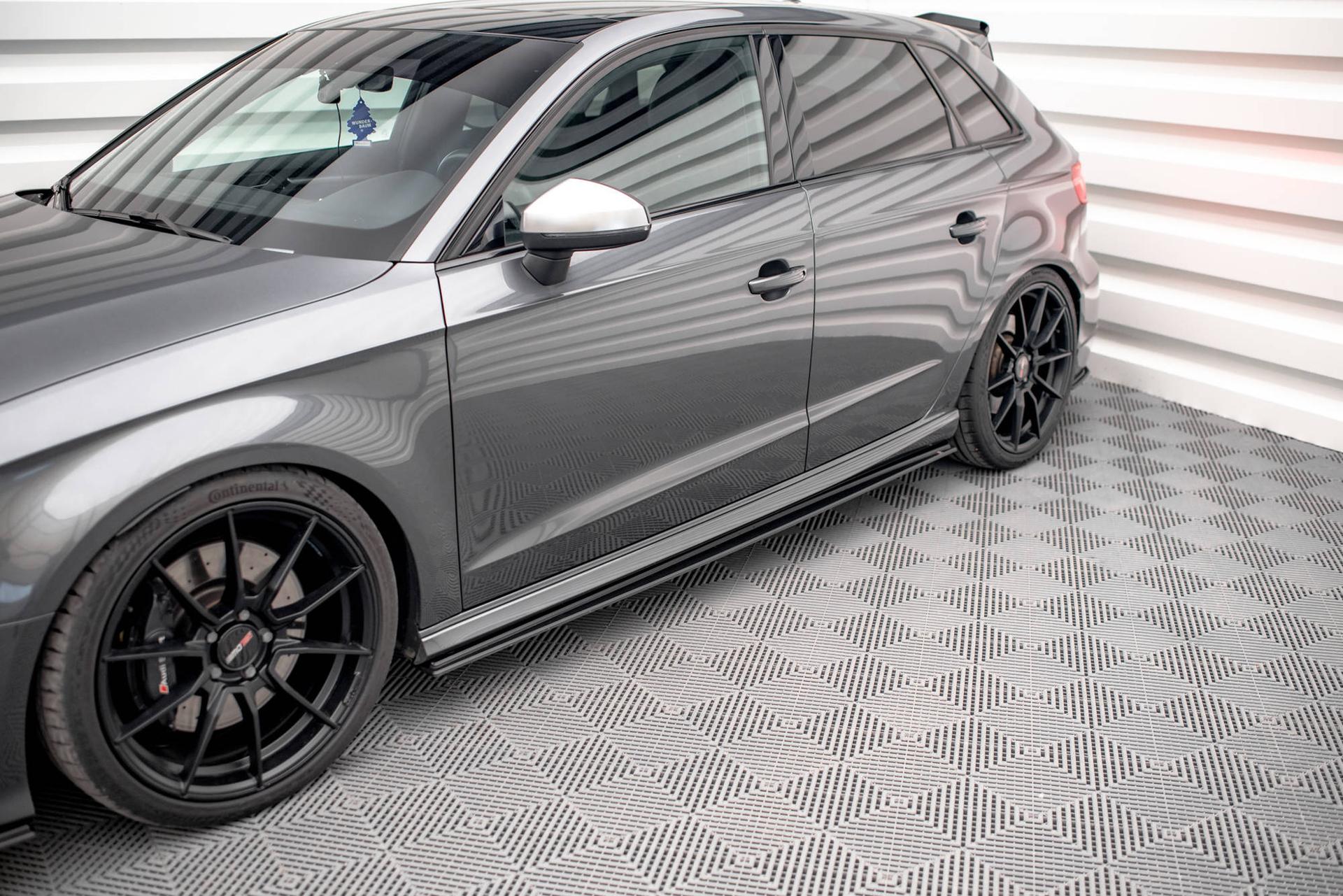 Maxton Design Sidokjolar Street Pro Audi S3 / A3 S-line Sportback 8V Facelift