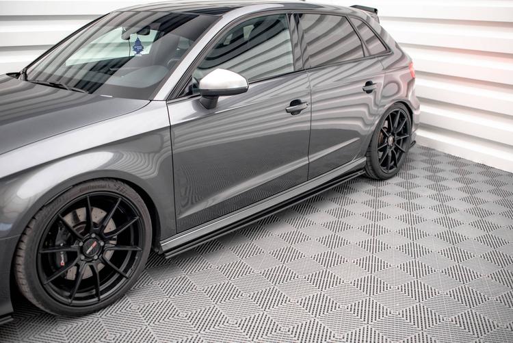Maxton Design Sidokjolar Street Pro Audi S3 / A3 S-line Sportback 8V Facelift