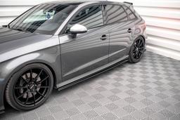Maxton Design Sidokjolar Street Pro Audi S3 / A3 S-line Sportback 8V Facelift