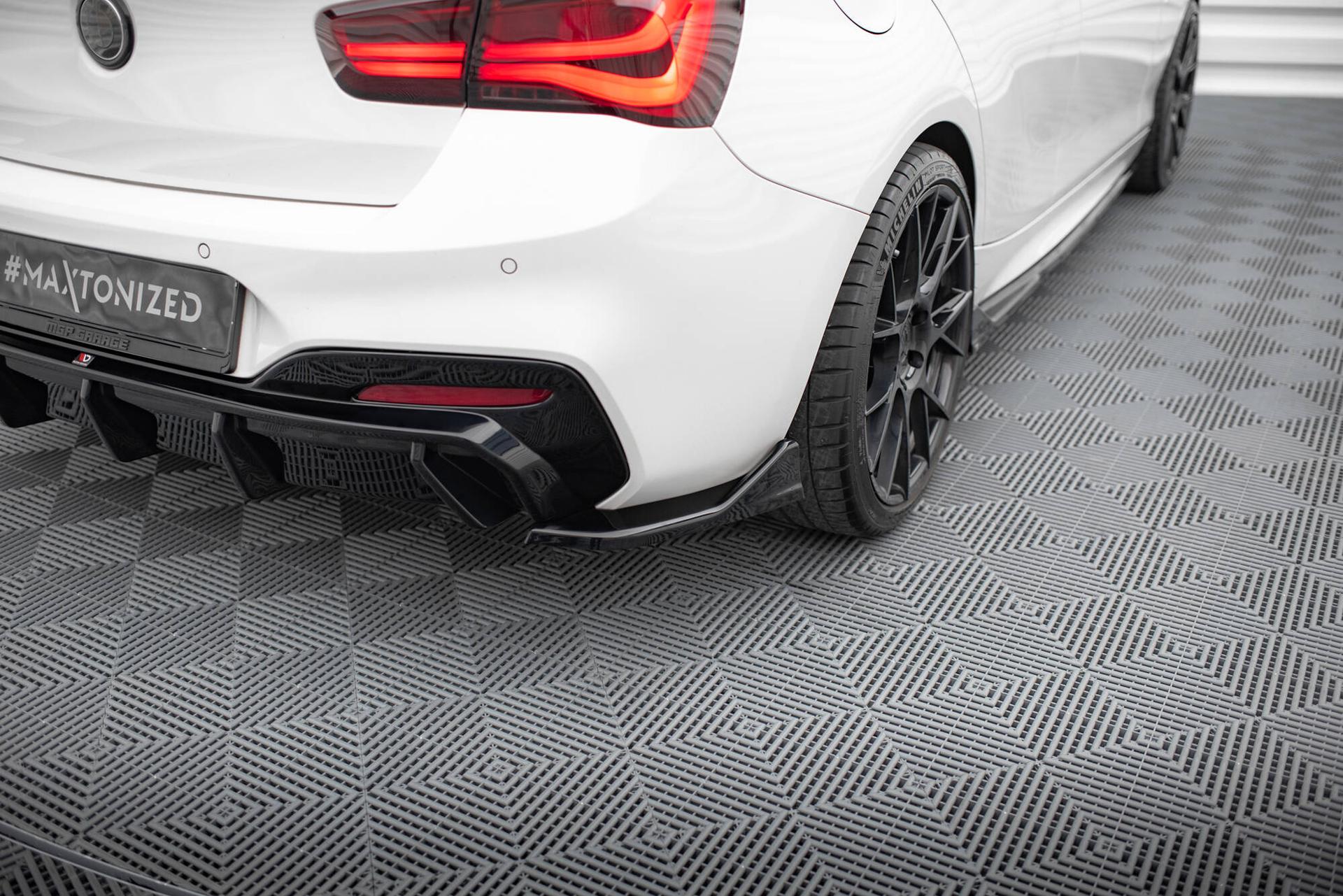 Maxton Design Splitters For rear diffuser v.3 BMW 1-serie M-pack / M140I F20 Facelift 