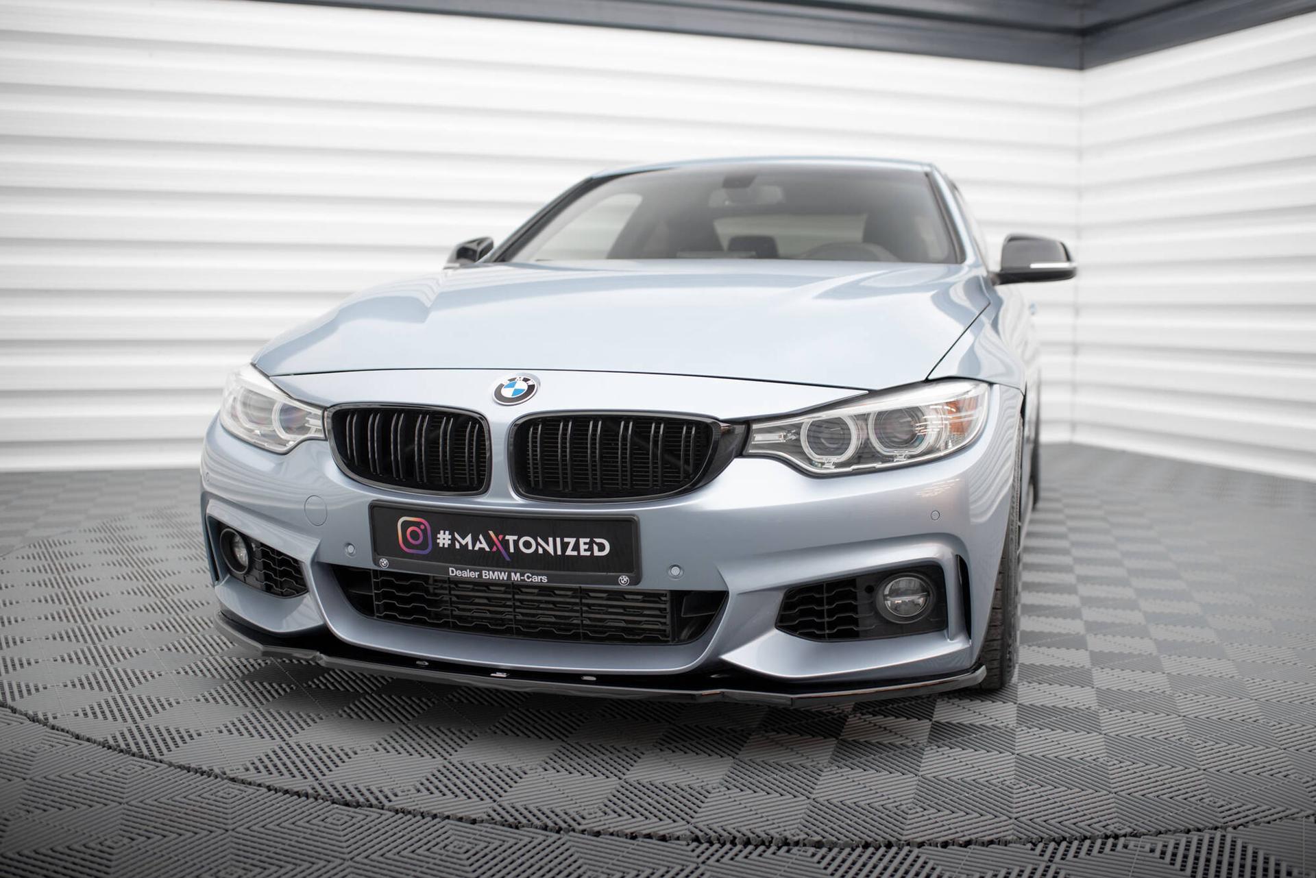 Maxton Design Frontspoiler V.1 BMW 4-serie Coupe / Gran Coupe / Cabrio M-pack F32 / F36 / F33
