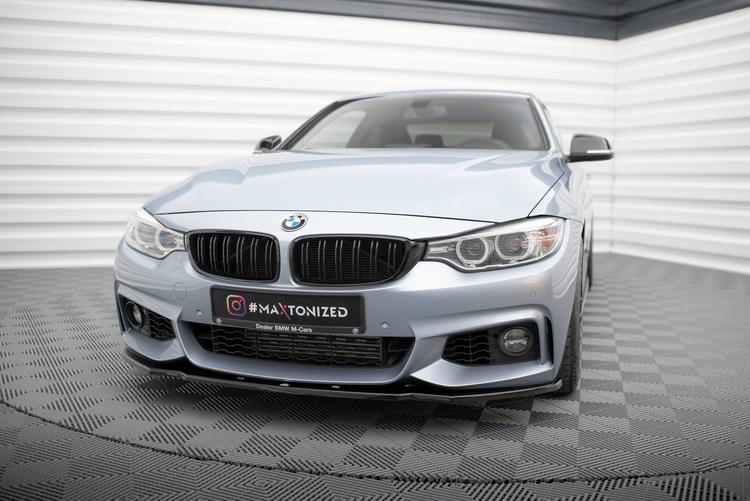 Maxton Design Frontspoiler V.1 BMW 4-serie Coupe / Gran Coupe / Cabrio M-pack F32 / F36 / F33