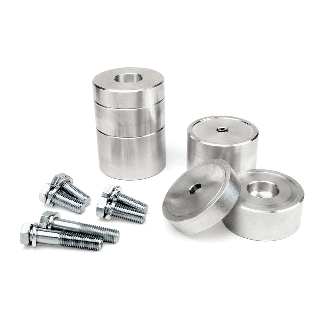Främre justerbara aluminium genomslagsstopp förlängningar JKS höjning 2-6" för Jeep Wrangler JK 2-dörrars 2007-2018 m.fl.