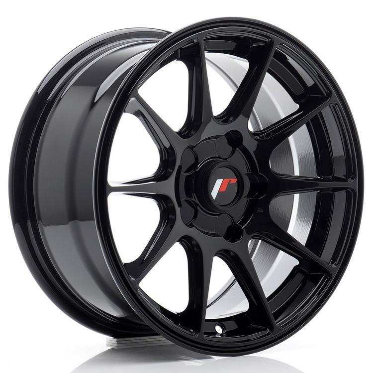 JR Wheels JR11 alumiinivanne, Musta, 15"