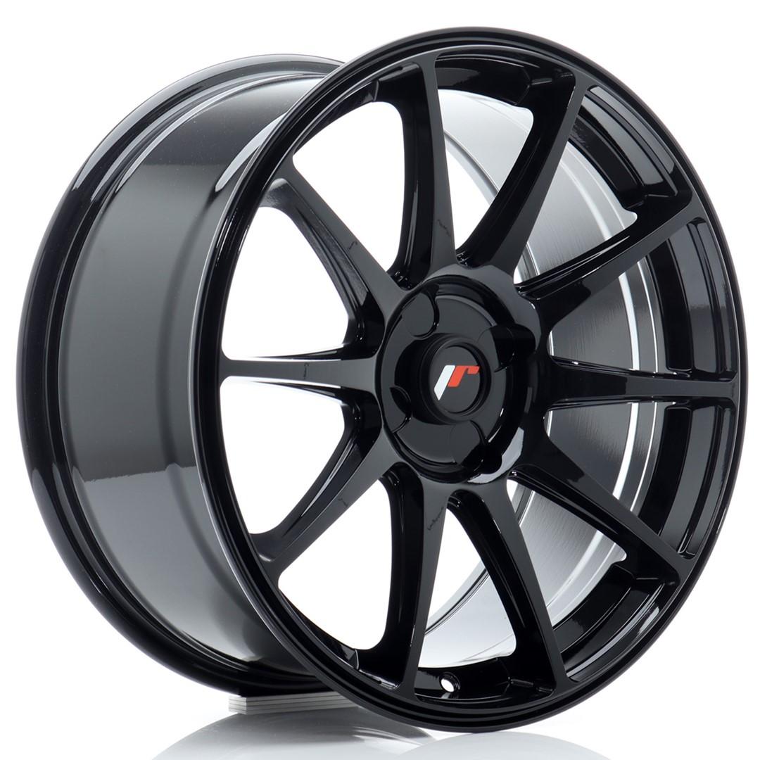 JR Wheels JR11 alumiinivanne, Musta, 18"
