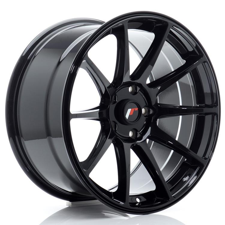 JR Wheels JR11 alumiinivanne, Musta, 18"