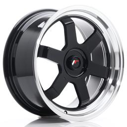 JR Wheels JR12 alumiinivanne, Musta, 17"