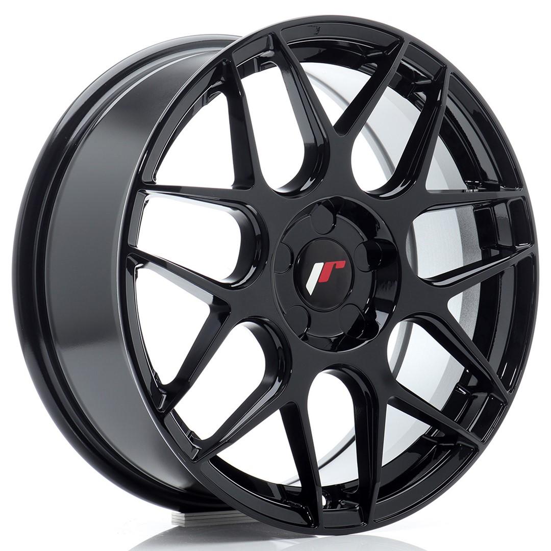 JR Wheels JR18 alumiinivanne, Musta, 17"