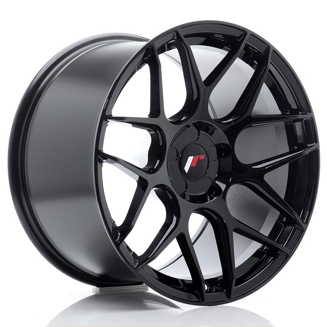 JR Wheels JR18 alumiinivanne, Musta, 18"