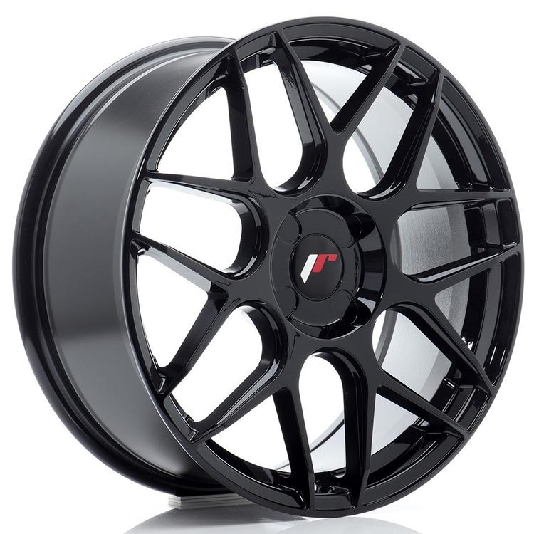 JR Wheels JR18 alumiinivanne, Musta, 18"