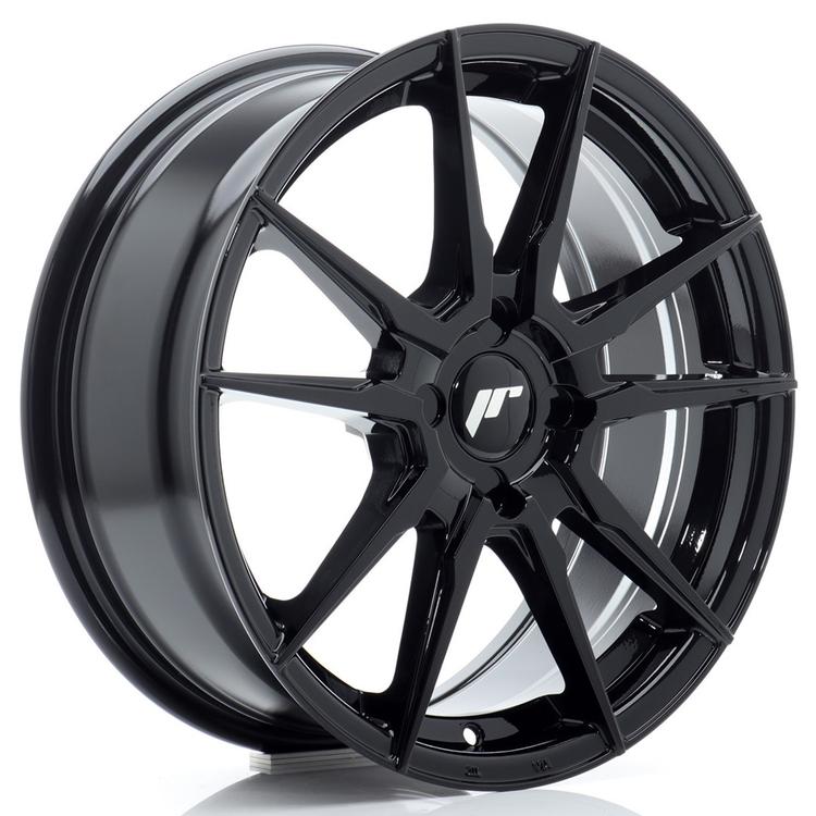 JR Wheels JR21 alumiinivanne, Musta, 17"