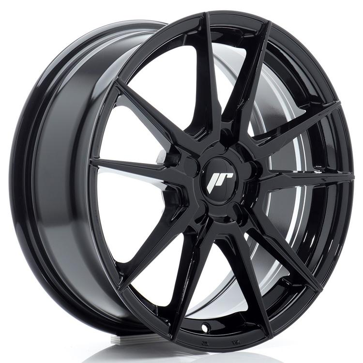 JR Wheels JR21 alumiinivanne, Musta, 17"