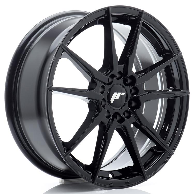 JR Wheels JR21 alumiinivanne, Musta, 17"
