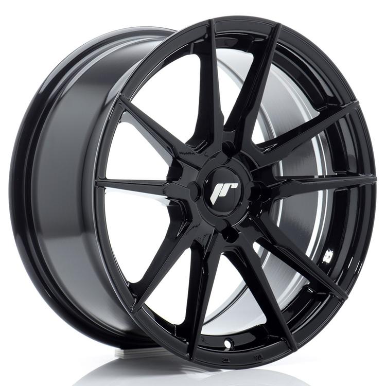JR Wheels JR21 alumiinivanne, Musta, 17"
