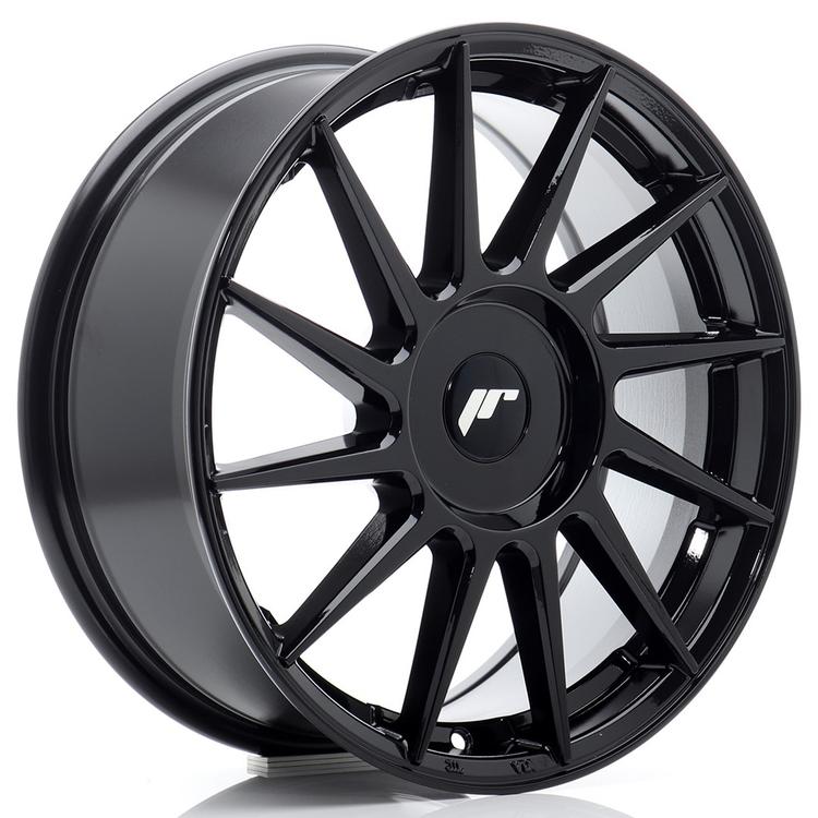 JR Wheels JR22 alumiinivanne, Musta, 17"