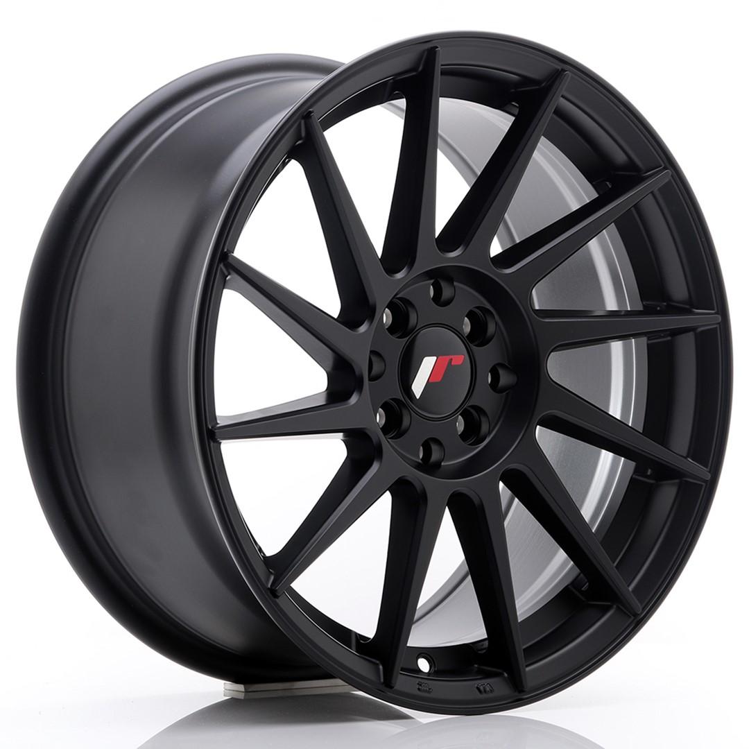 JR Wheels JR22 alumiinivanne, Musta, 17"
