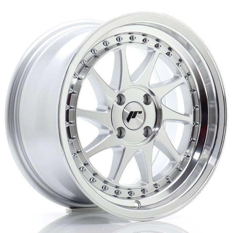 JR Wheels JR26 alumiinivanne, Hopea, 16"