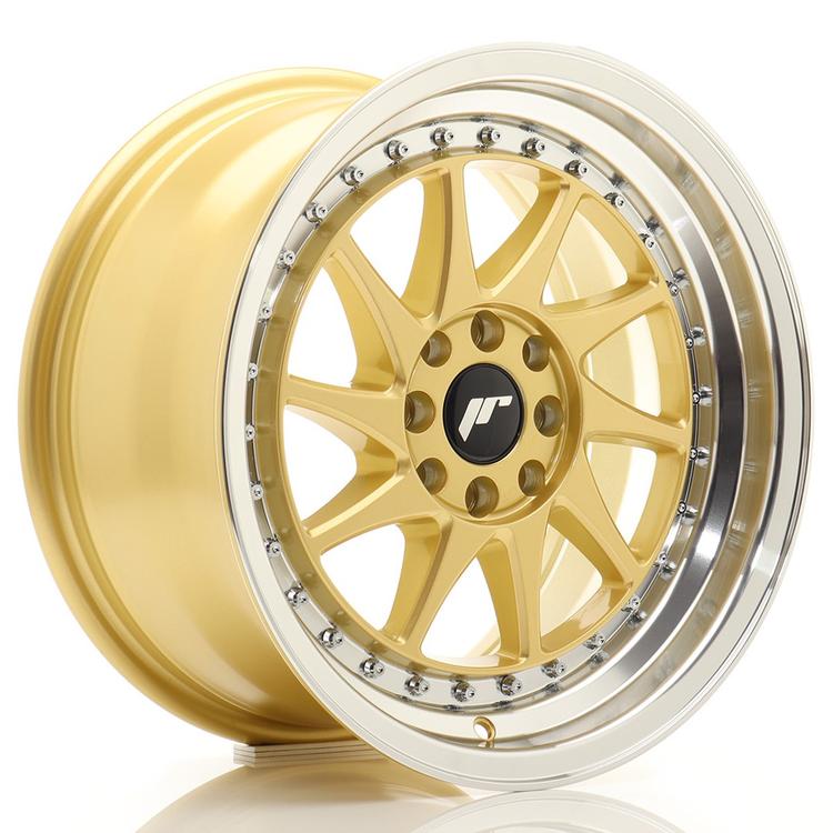 JR Wheels JR26 aluminiumsfelg i Gull, 16"