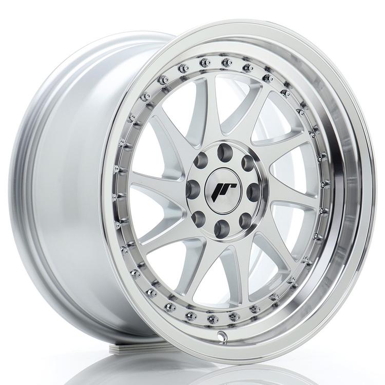 JR Wheels JR26 aluminiumsfelg i Sølv, 16"