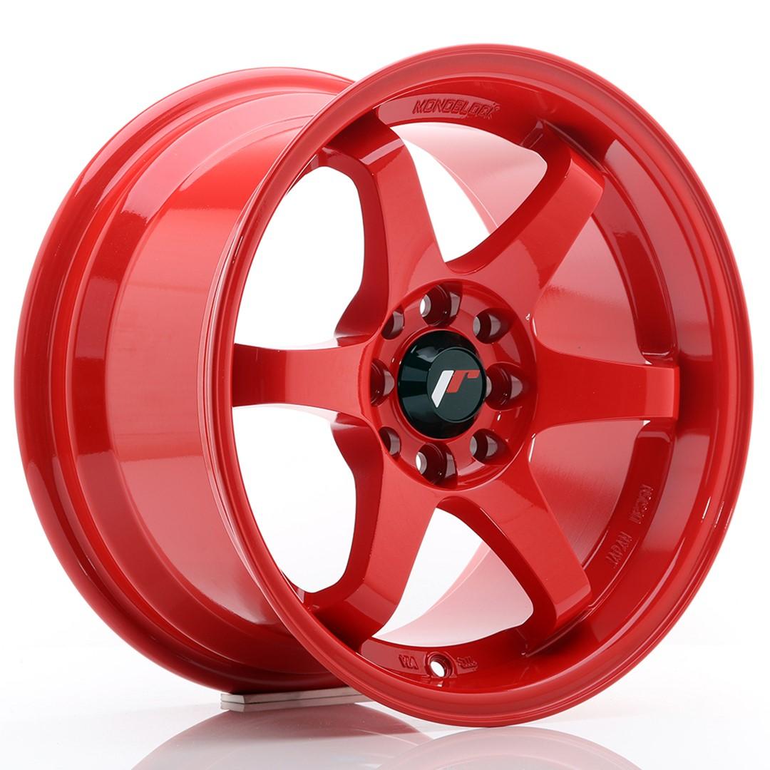 JR Wheels JR3 aluminiumsfælg i Rød, 15"