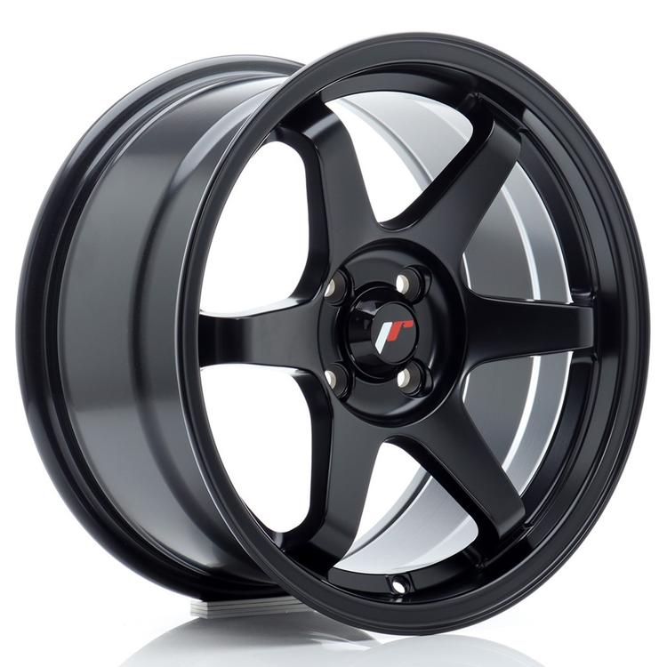JR Wheels JR3 alumiinivanne, Musta, 16"