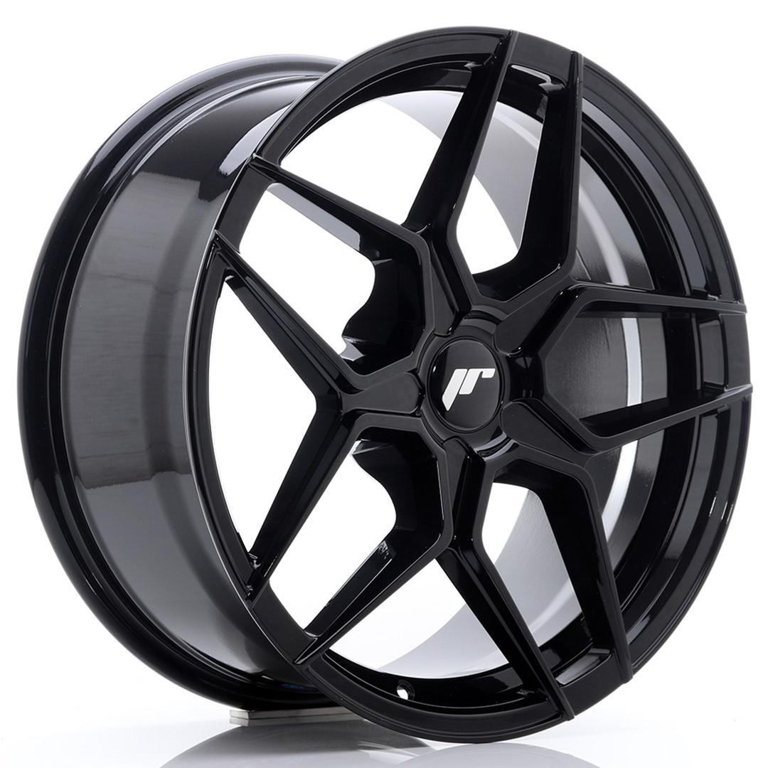 JR Wheels JR34 alumiinivanne, Musta, 18"