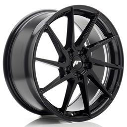 JR Wheels JR36 alumiinivanne, Musta, 19"