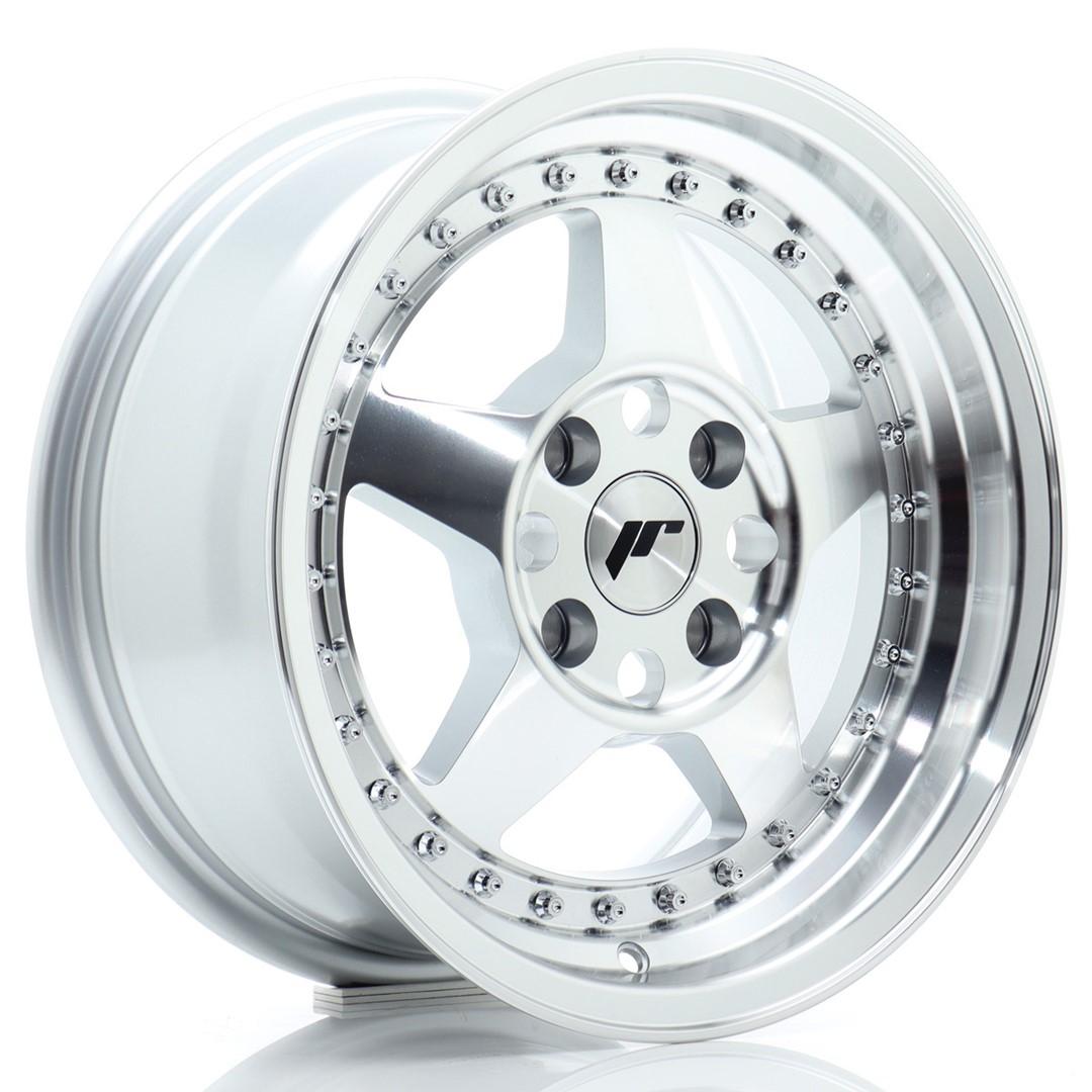 JR Wheels JR6 aluminiumsfælg i Sølv, 15"
