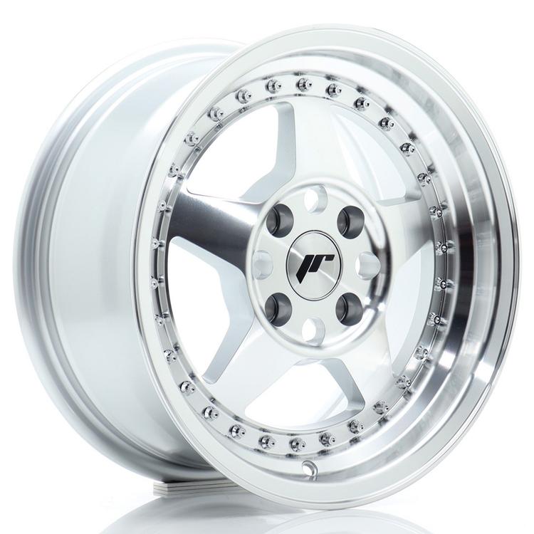 JR Wheels JR6 aluminiumsfælg i Sølv, 15"
