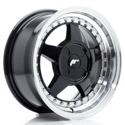 JR Wheels JR6 alumiinivanne, Musta, 15"