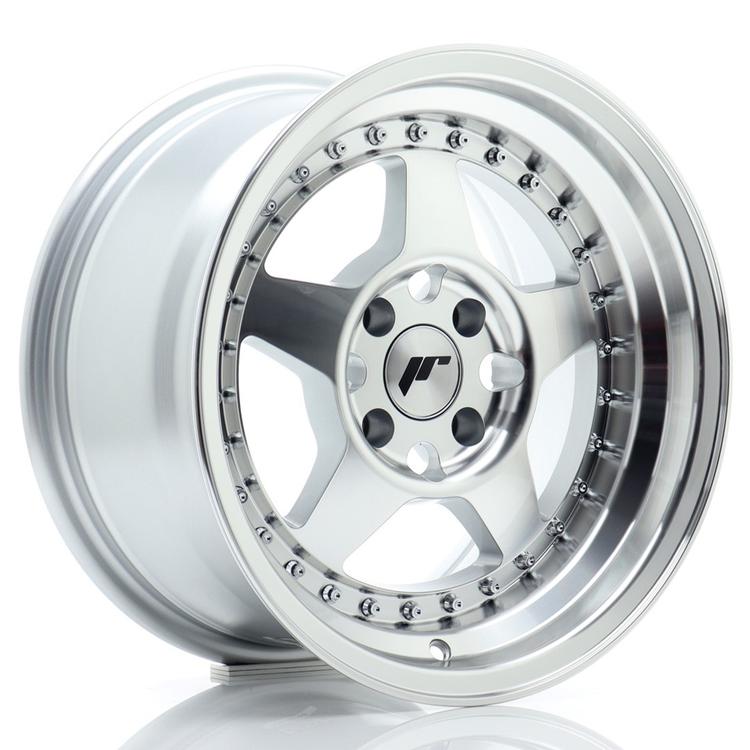 JR Wheels JR6 alumiinivanne, Hopea, 15"