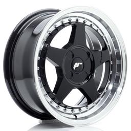 JR Wheels JR6 alloy wheel in Black, 16"