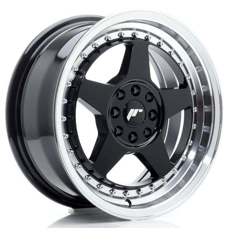 JR Wheels JR6 alloy wheel in Black, 16"