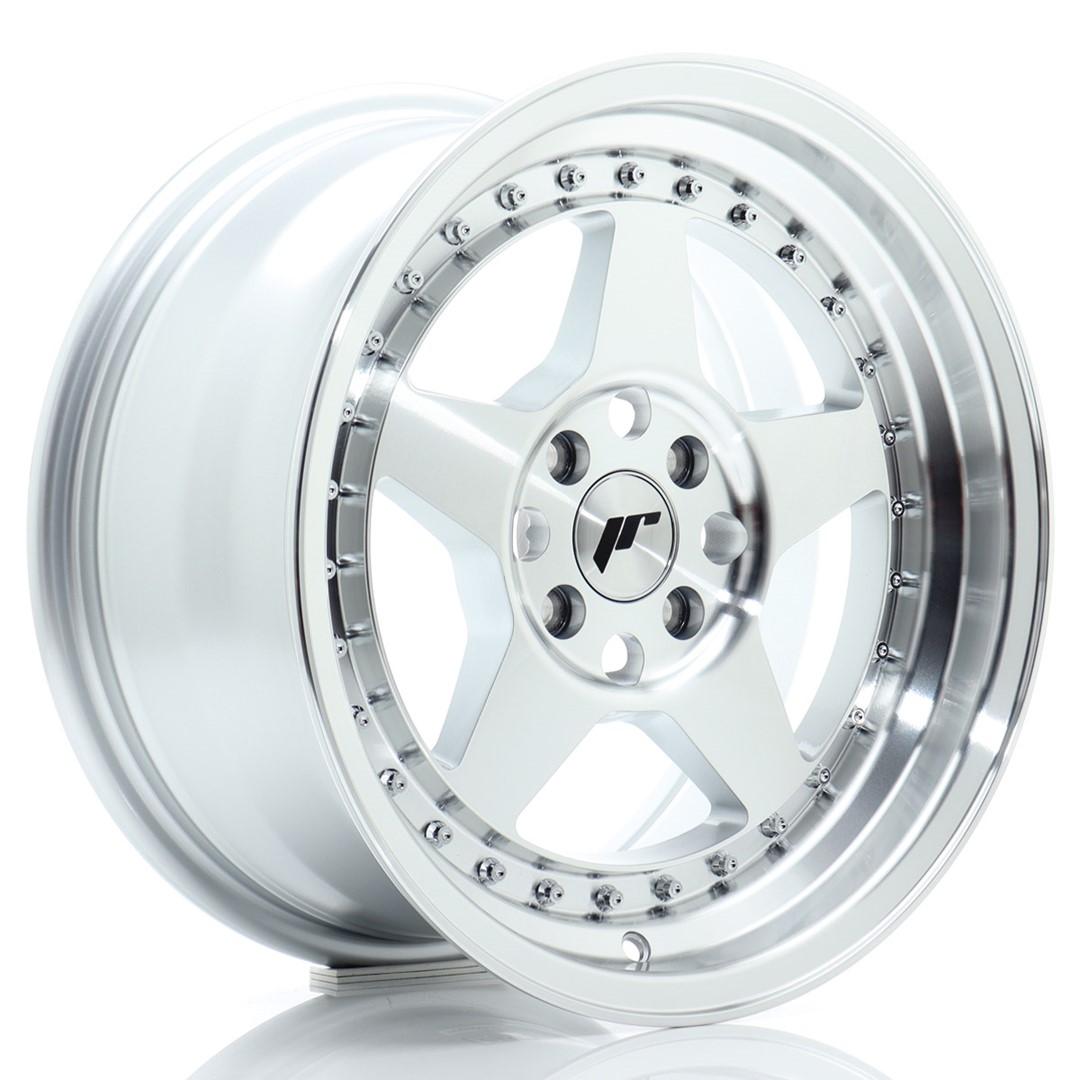 JR Wheels JR6 alumiinivanne, Hopea, 16"