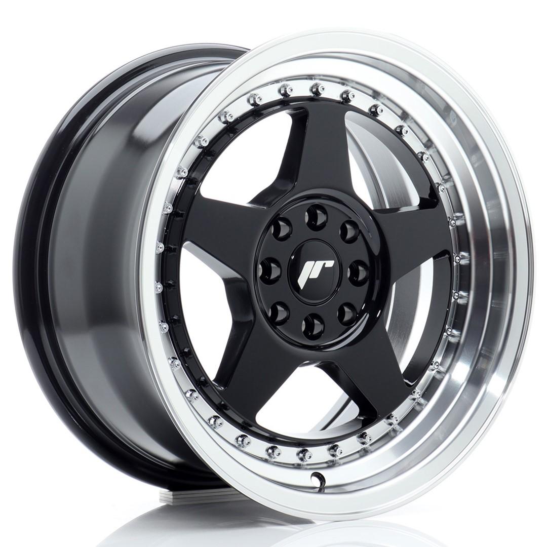 JR Wheels JR6 aluminiumsfælg i Sort, 16"